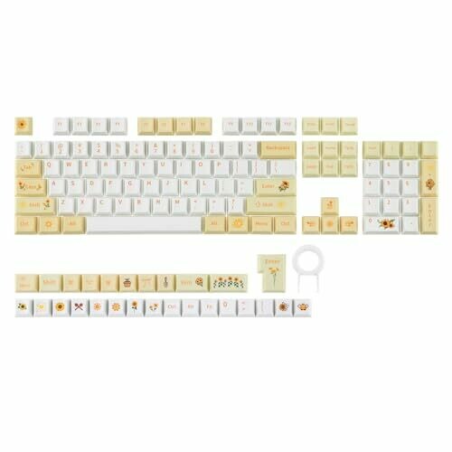 Epomaker Sunflower PBT Keycaps, 133...
